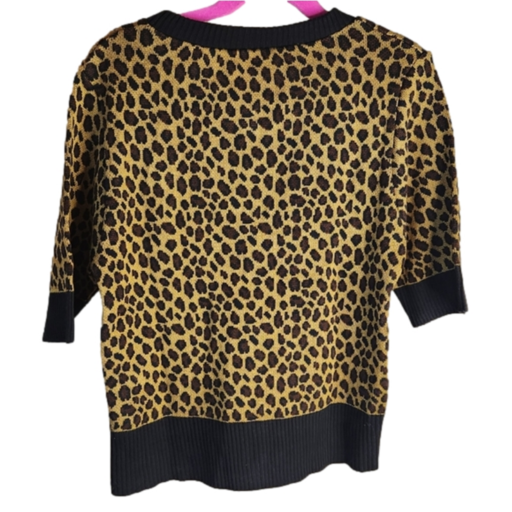 LUCKY 13 NWT TIME TO KILL CROPPED LEOPARD CARDIGAN Size Medium - Picture 5 of 10